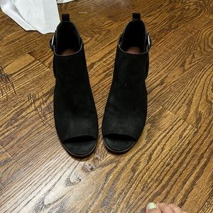 Lucky brand open toe booties. Size 11